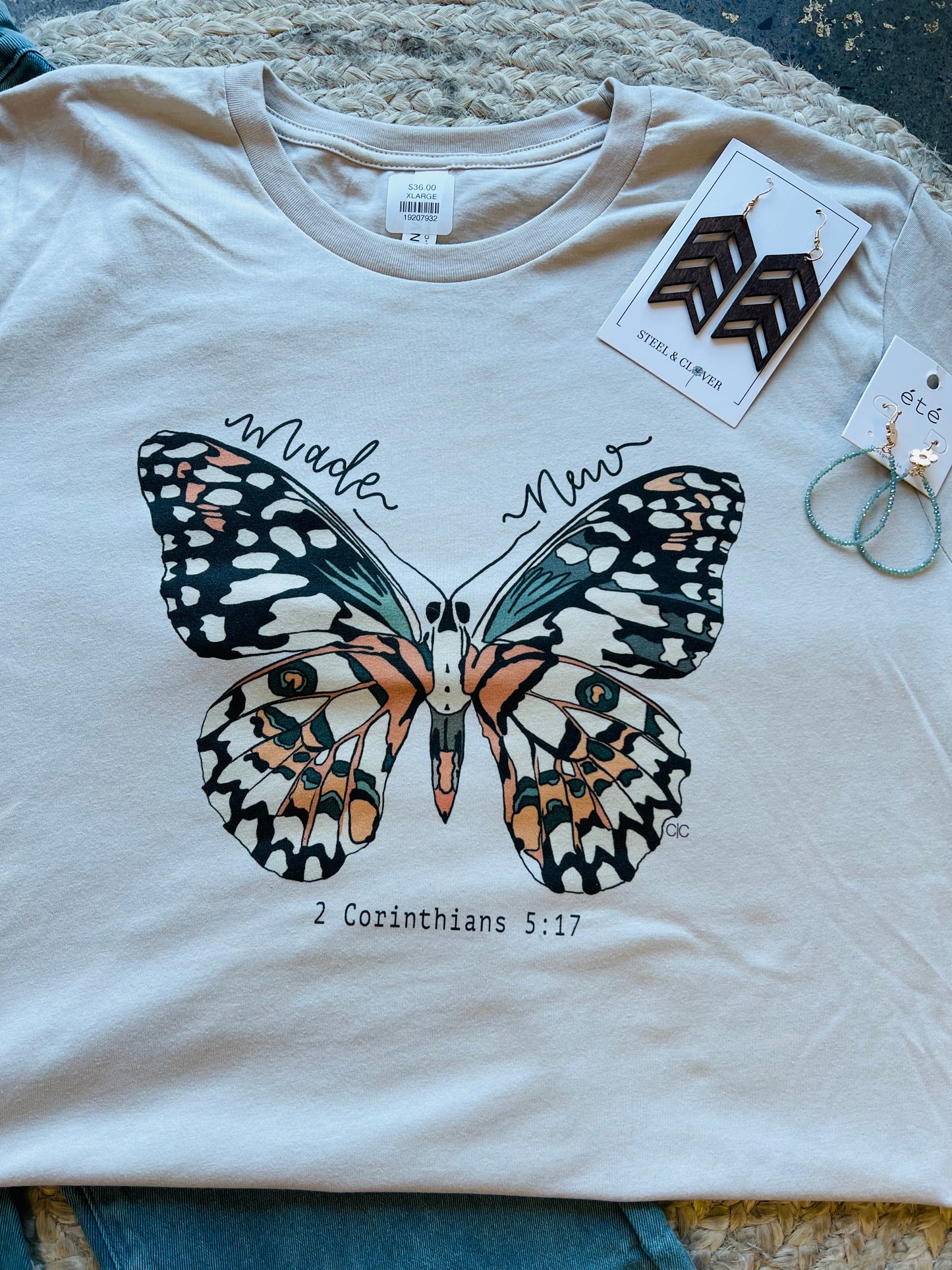 Made New  Butterfly Graphic Tee (S-2X)