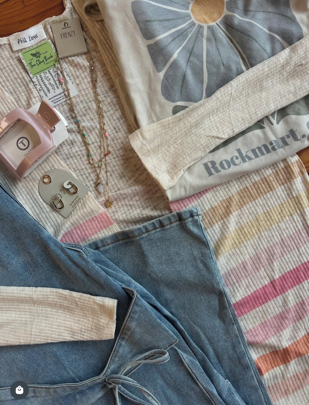 Stripe knit cardigan (S-L)