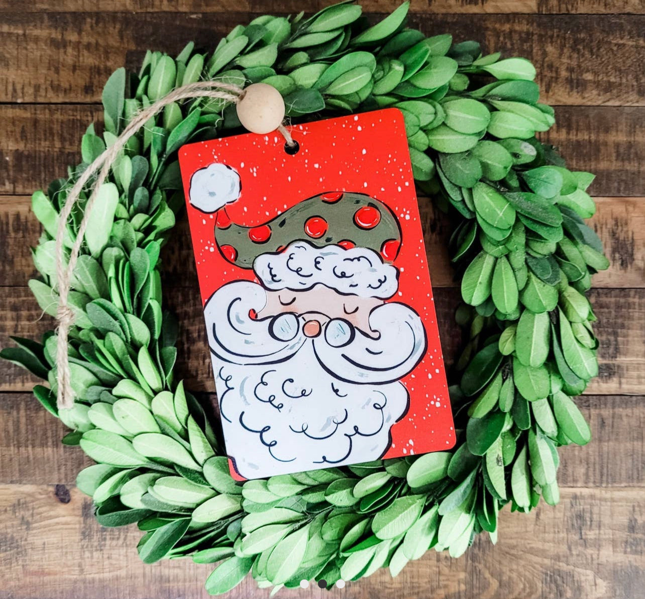 Christmas Wood Ornament (Santa, Rudolph, Snowman)