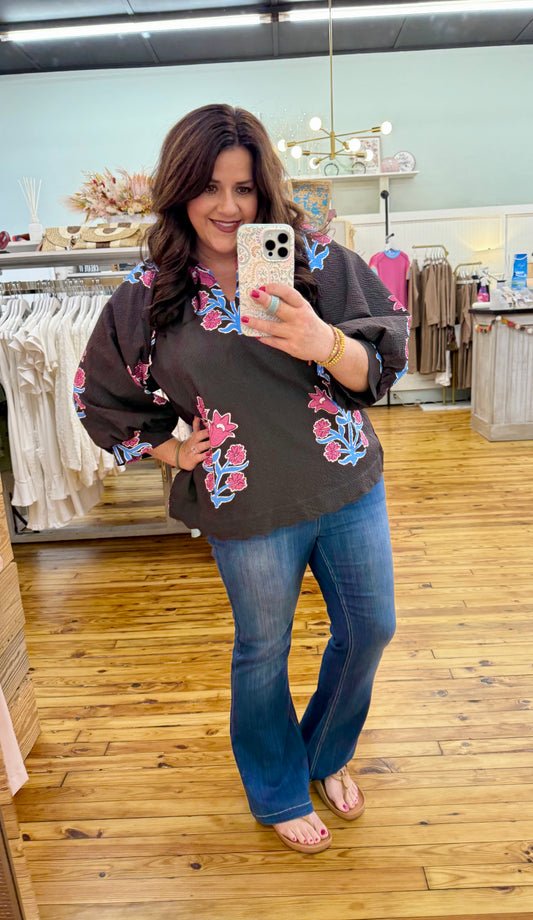 SALE! The Jennie Blouse (S-2X)