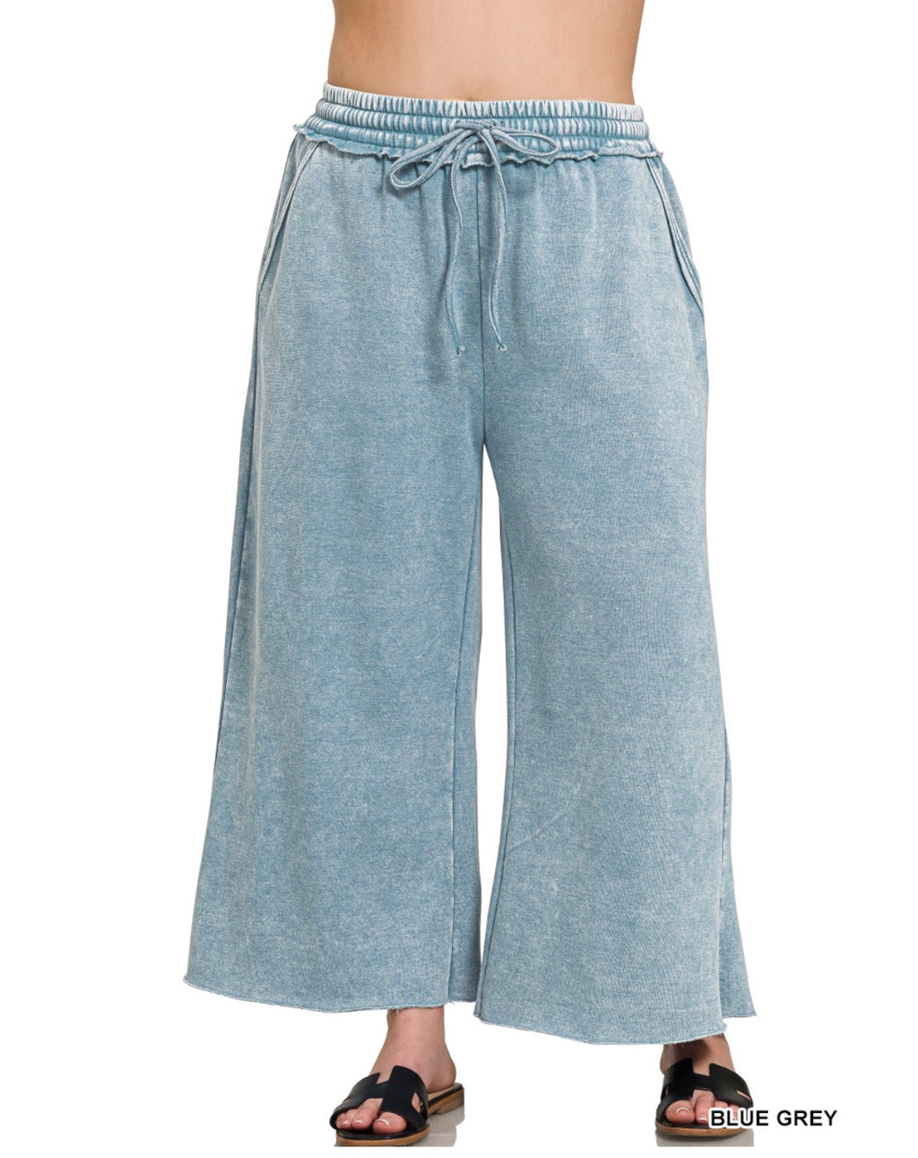 PLUS SIZE-Comfy Acid Wash Boho Pants (1X-3X) (Multiple Colors)
