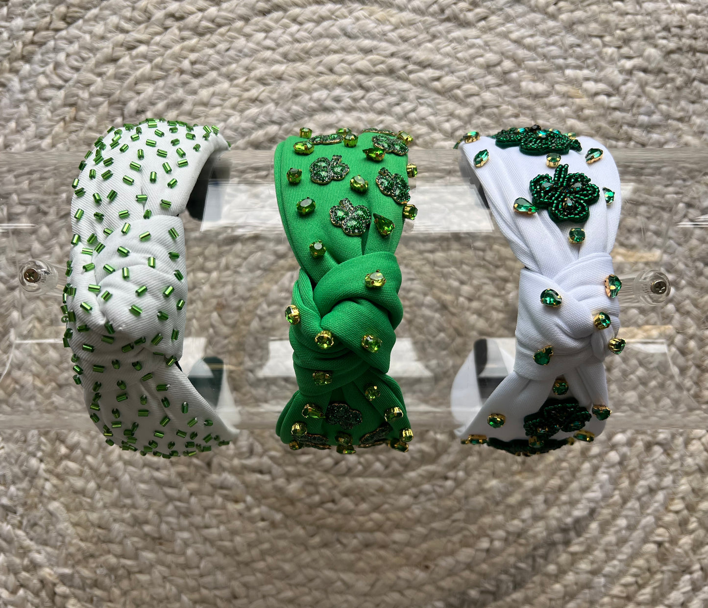 St. Patrick's Day Headbands-Rhinestone & Beaded (3 options)