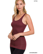 STRETCHY RIBBED KNIT RACERBACK TANK (S-XL)(2 Colors)