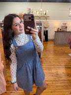 Polka Dot Mesh Long Sleeve Top (S-L)(Black or White)