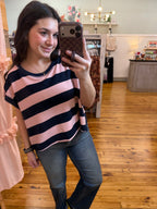 Striped Crew Neck Top (S-L)