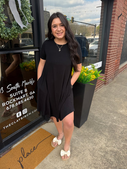 The Jessa Black Dress (S-XL)