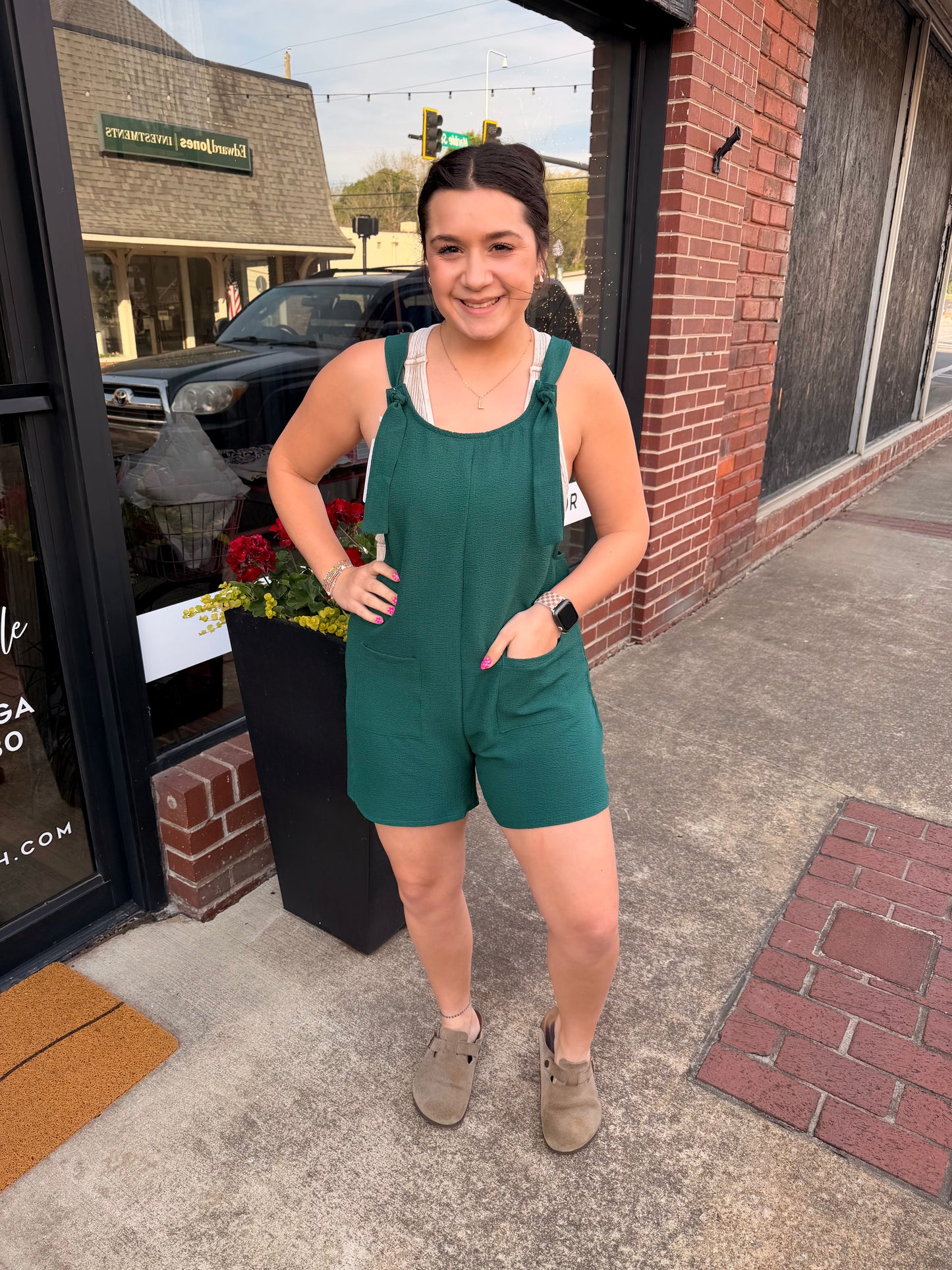 Effortless Tie Romper (S-3X)(2 Colors)