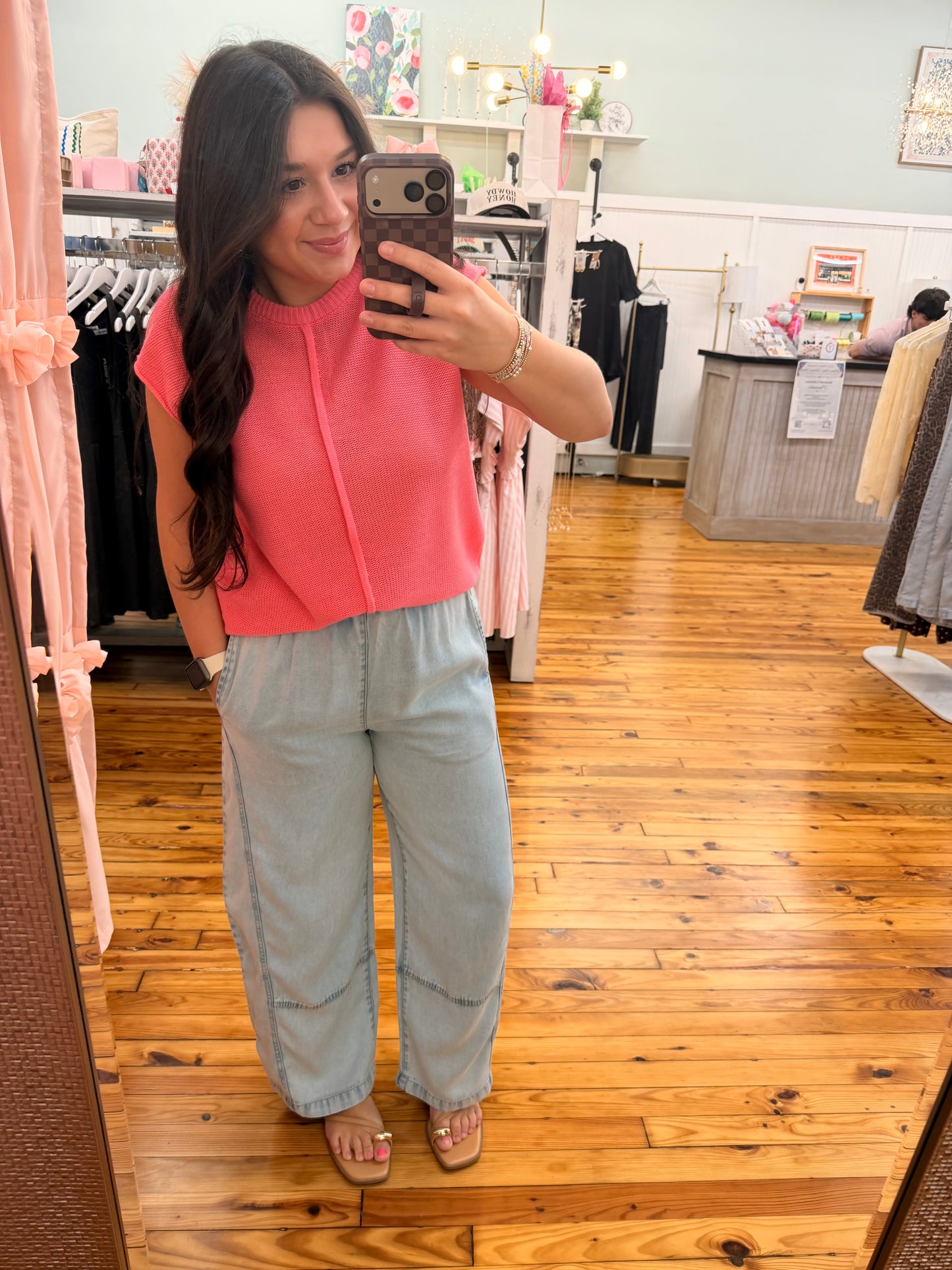 The Tisha Elastic Waist Denim Pants (S-L)