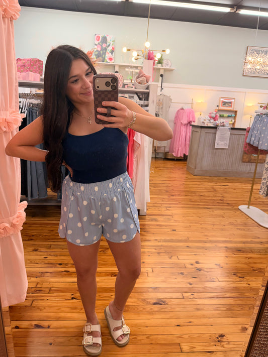 Polka Dot High Waist Casual Shorts (S-XL)