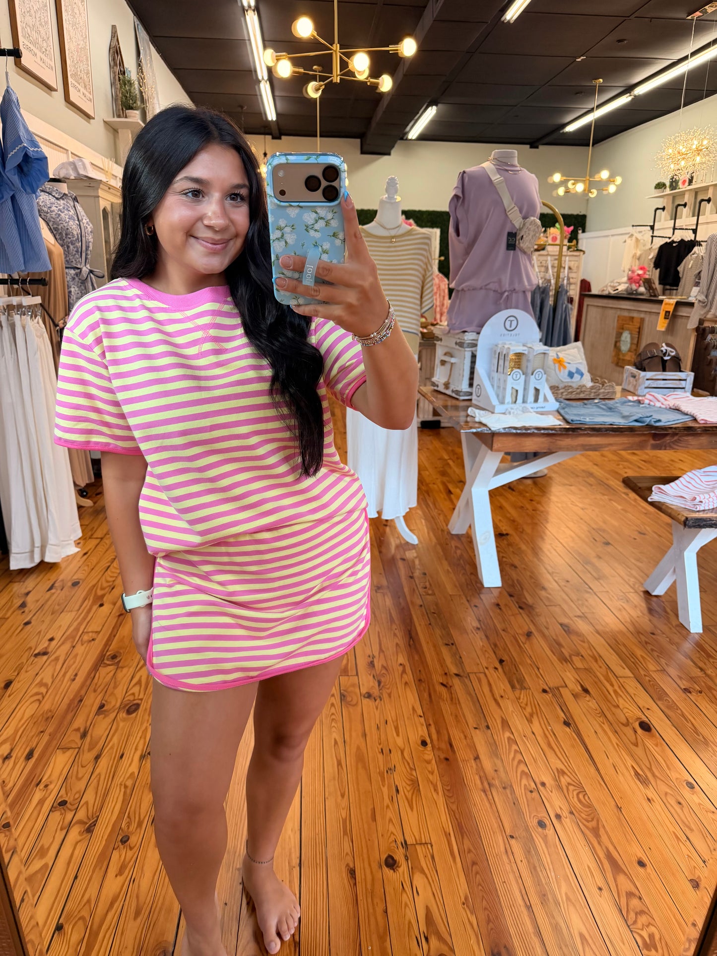 🩷☀️The Summer Stripe Skirt Set (S-XL)