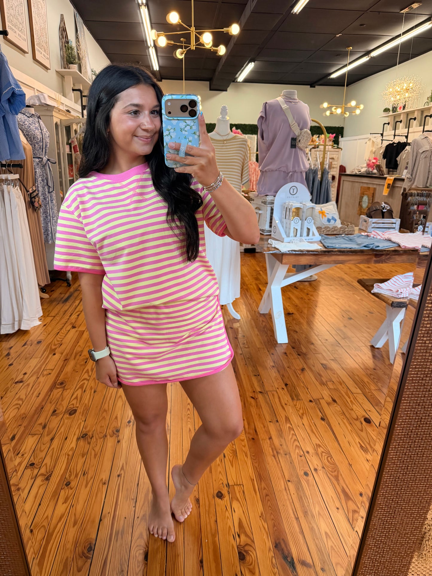 🩷☀️The Summer Stripe Skirt Set (S-XL)