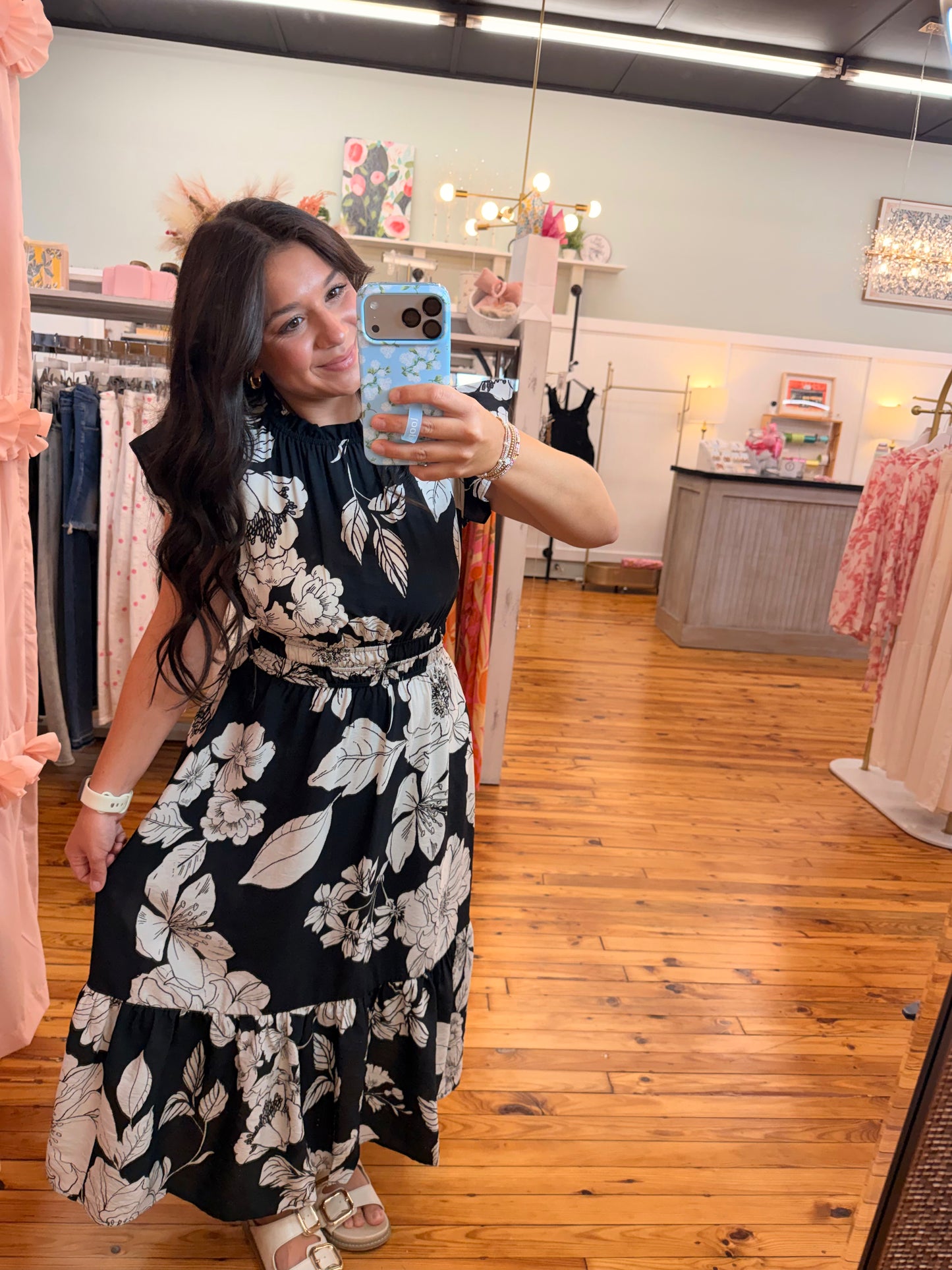 The Cynthia Flutter Sleeve Dress (S-L)