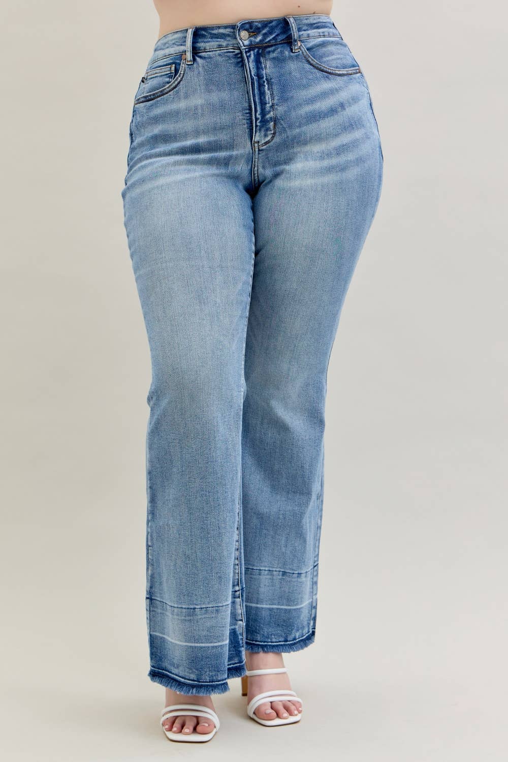 Judy Blue Jeans - HW "Tummy Control " w/ Release Hem Flare (Reg & Plus)