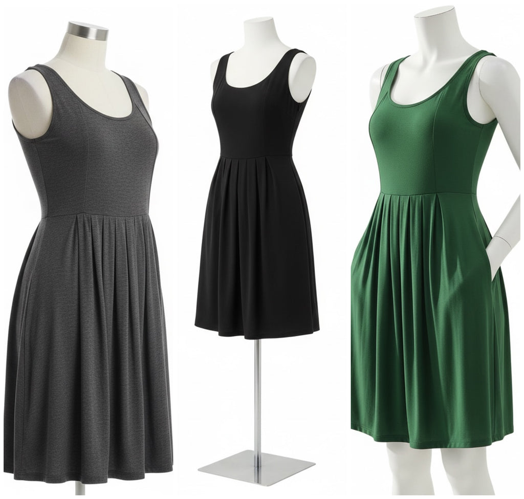 Spring DOORBUSTER! Women’s Pleated Sleeveless Dress with Pockets (S-XL)(3 Colors)