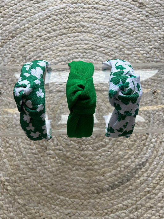 St. Patrick's Day Headbands (3 Color Options)