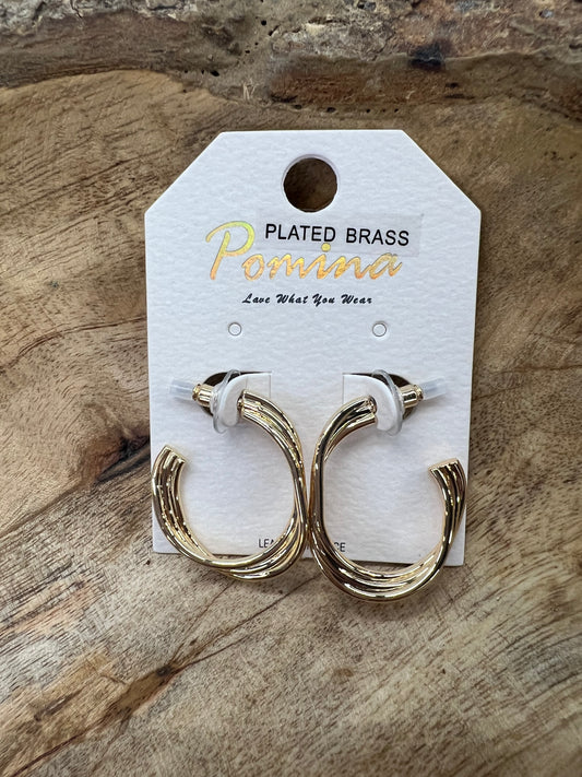The Joni Hoop Earrings (Gold)