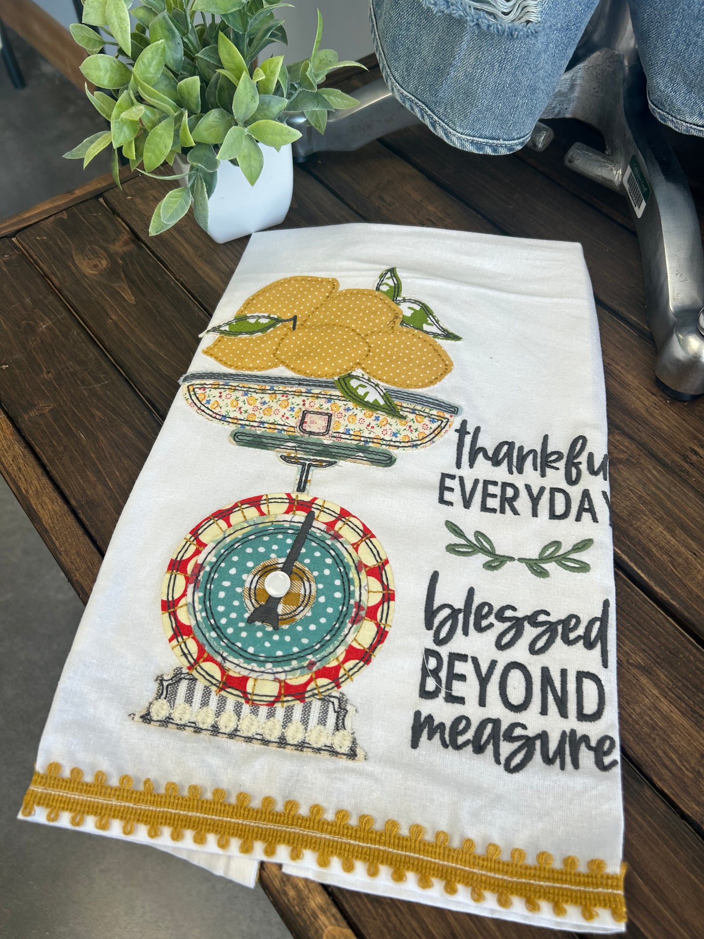 Glory Haus - Blessed Beyond Measure Tea Towel