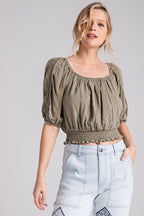 The Kenlie Olive Top (S-L)