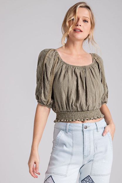 SALE! The Kenlie Olive Top (S-L)