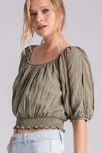 The Kenlie Olive Top (S-L)