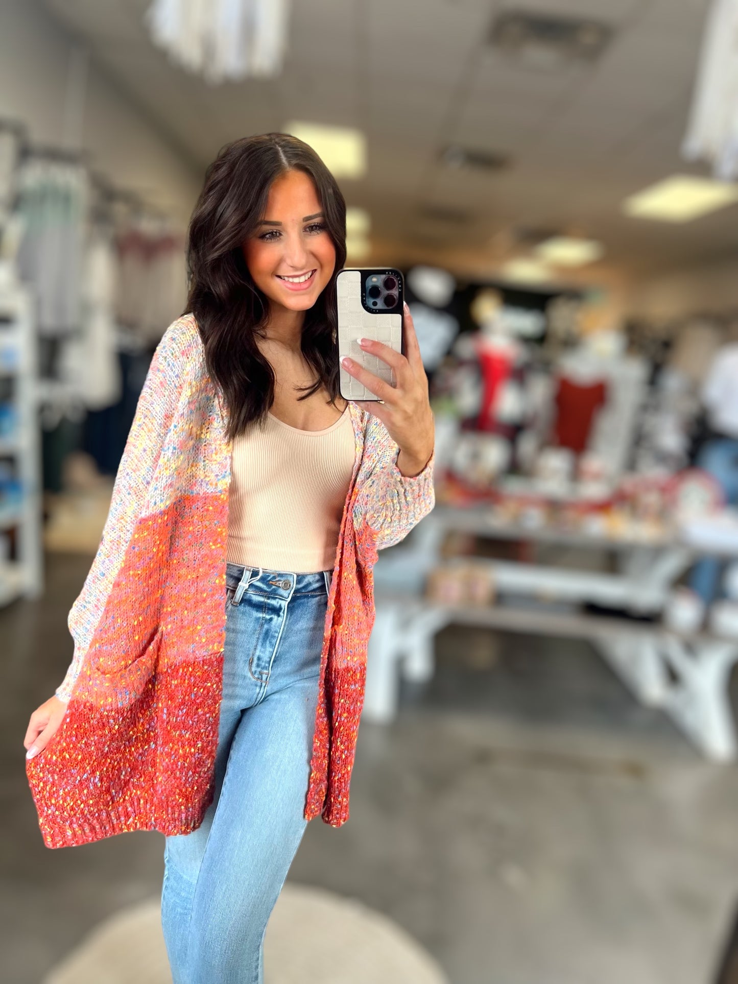 Bonfire Fun Confetti Cardigan (S-L)