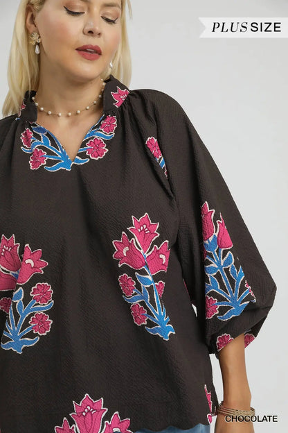 SALE! The Jennie Blouse (S-2X)