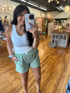 The Green Gingham Shorts (S-XL)
