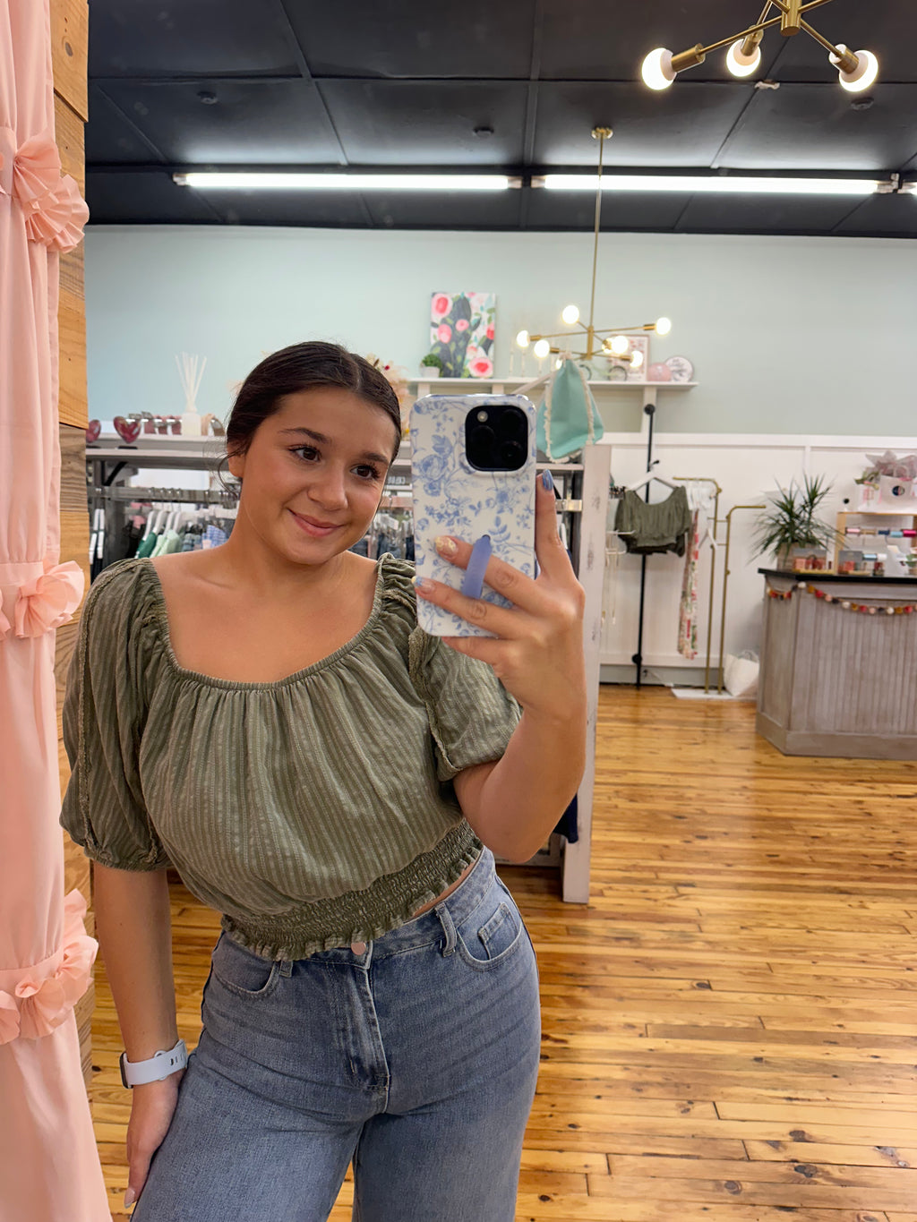 The Kenlie Olive Top (S-L)