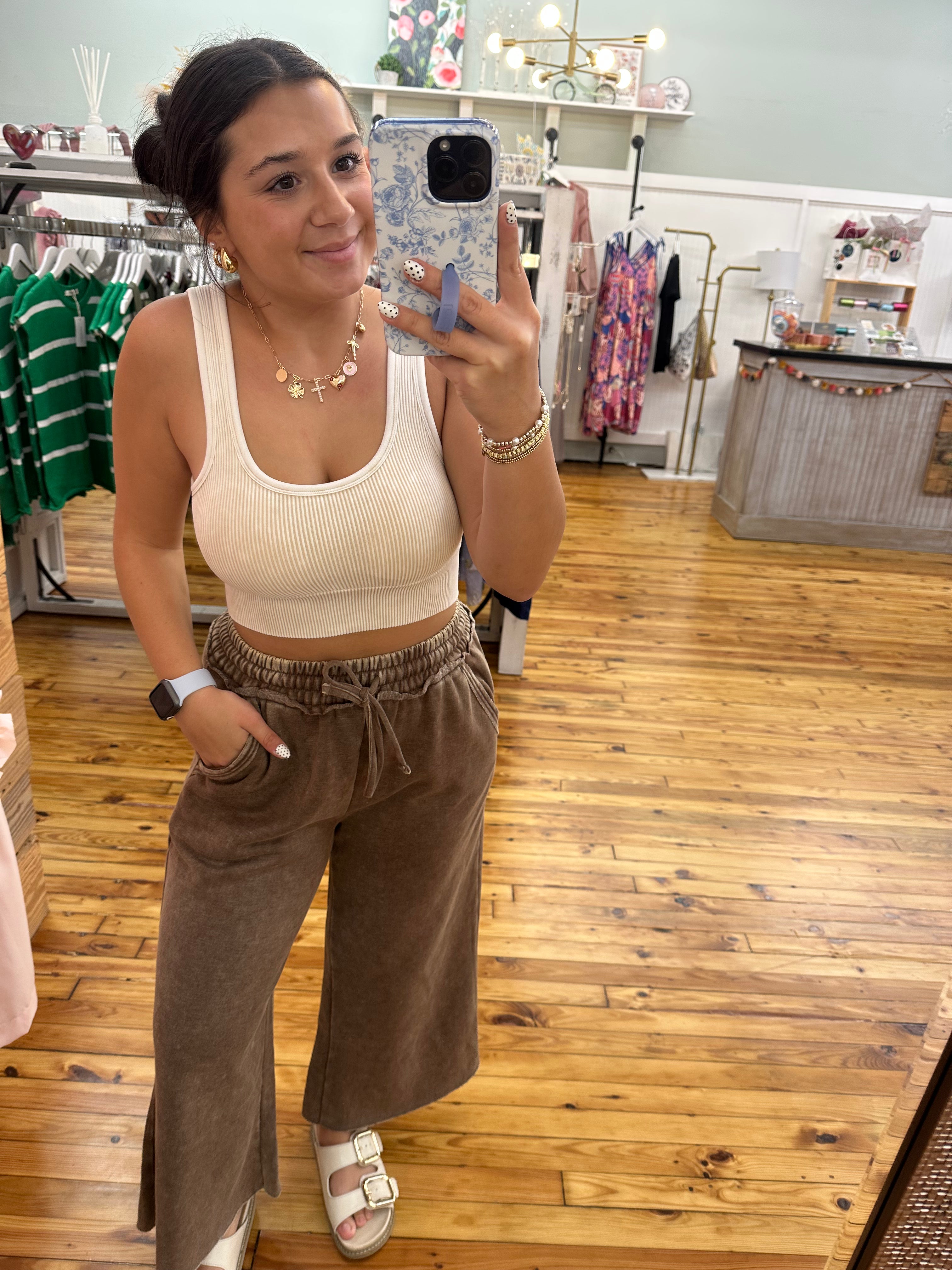 The Rosie Ribbed Seamless Bralette (2 Colors) (S/M, L/XL)