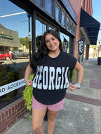GEORGIA SHORT SLEEVE SWEATER KNIT T-SHIRT (S-L)