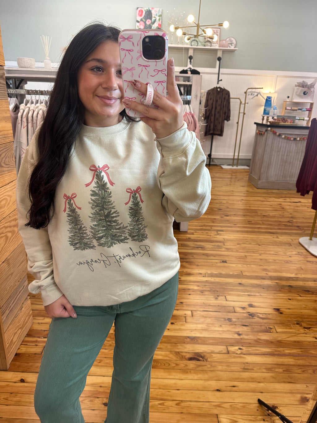 Rockmart Ga Christmas Crewneck Sweatshirt (S-3X)