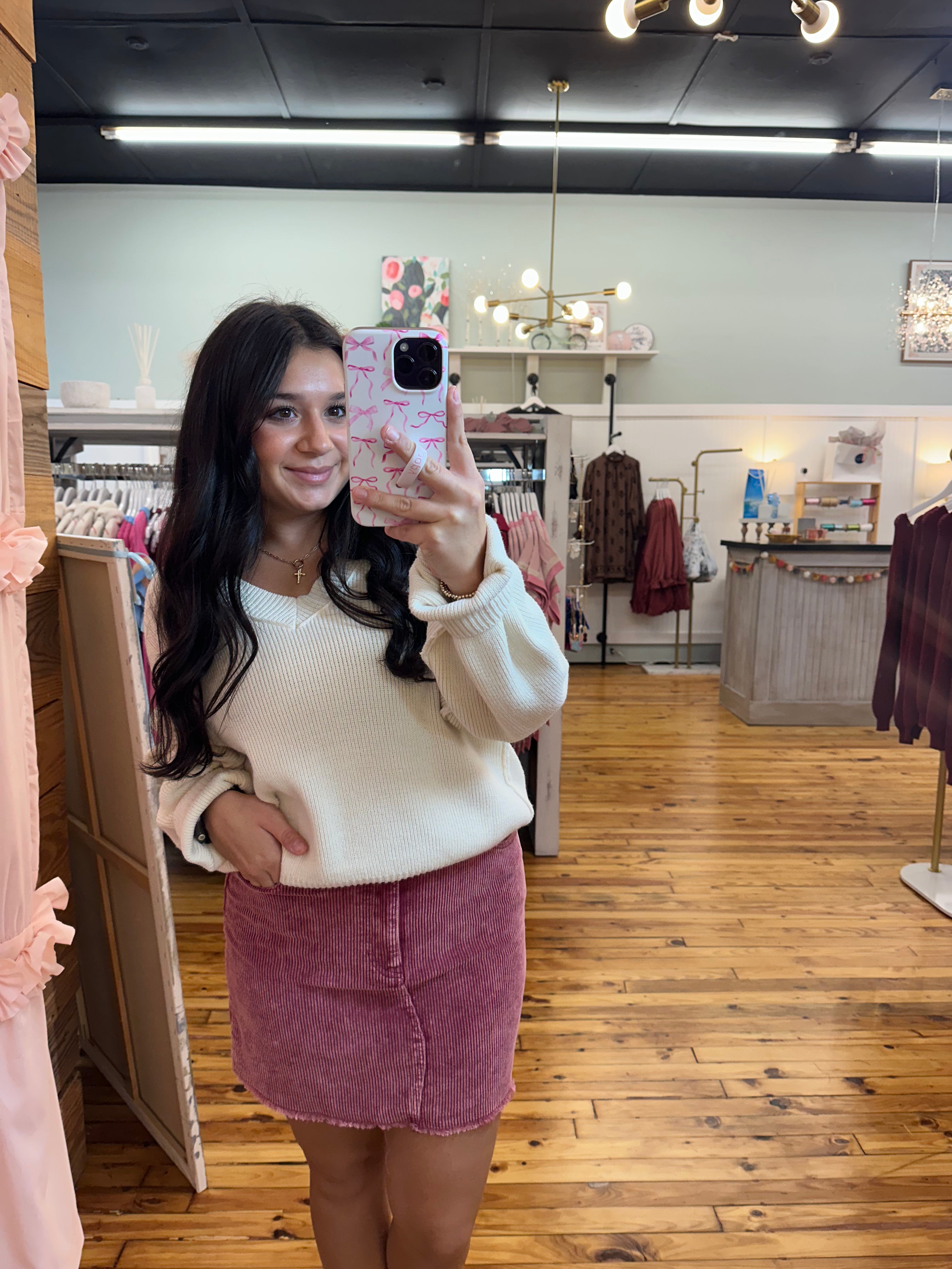 The Corduroy Washed Mini Skirt (S-L)