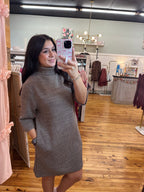 The Turtle Neck Knit Dress (S-L)(2 Colors)