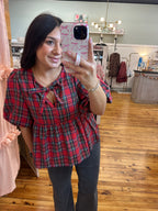 The Plaid Baby Doll Top (S-L)