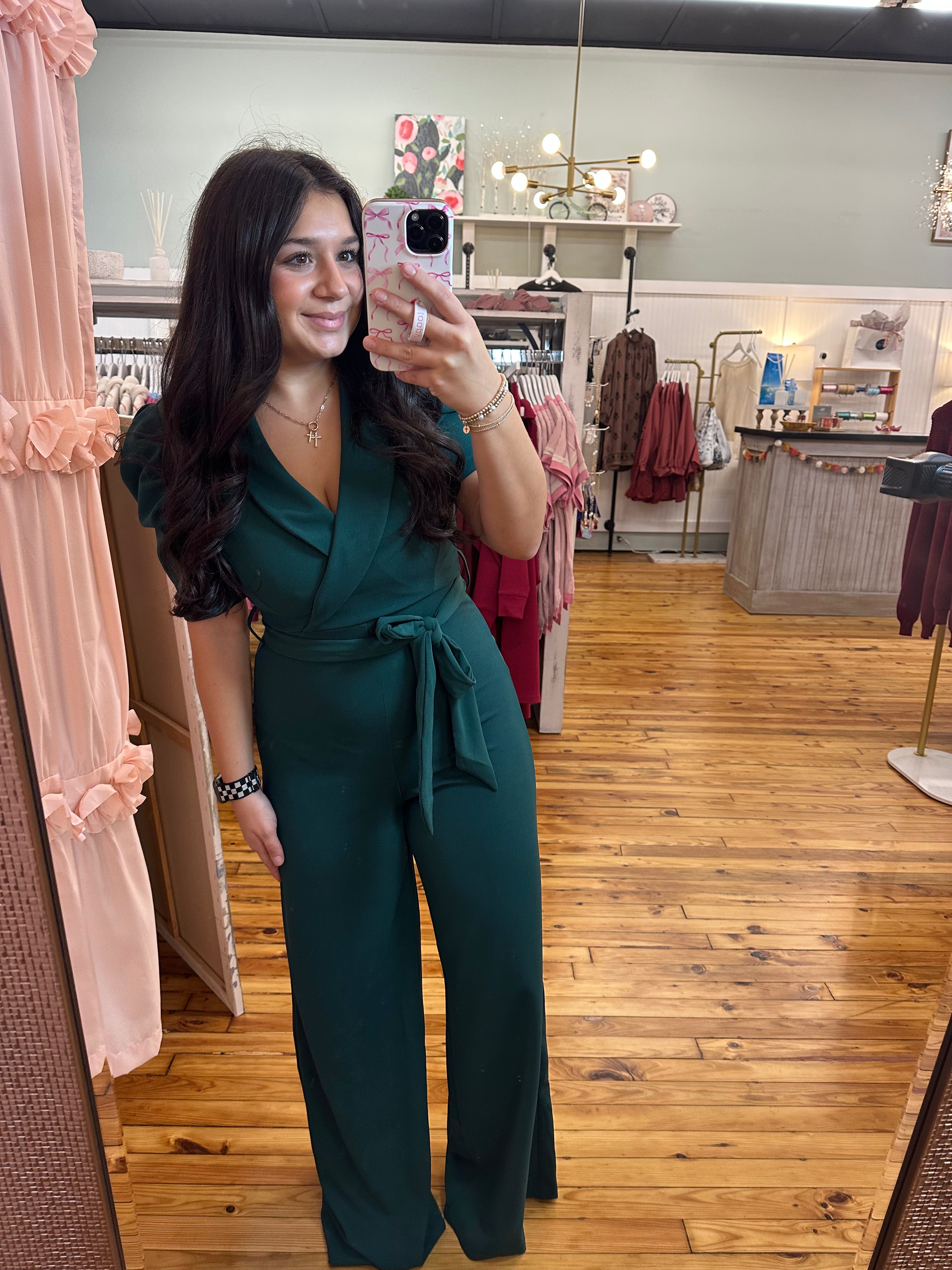 Under the Mistletoe Jumpsuit (S-L)