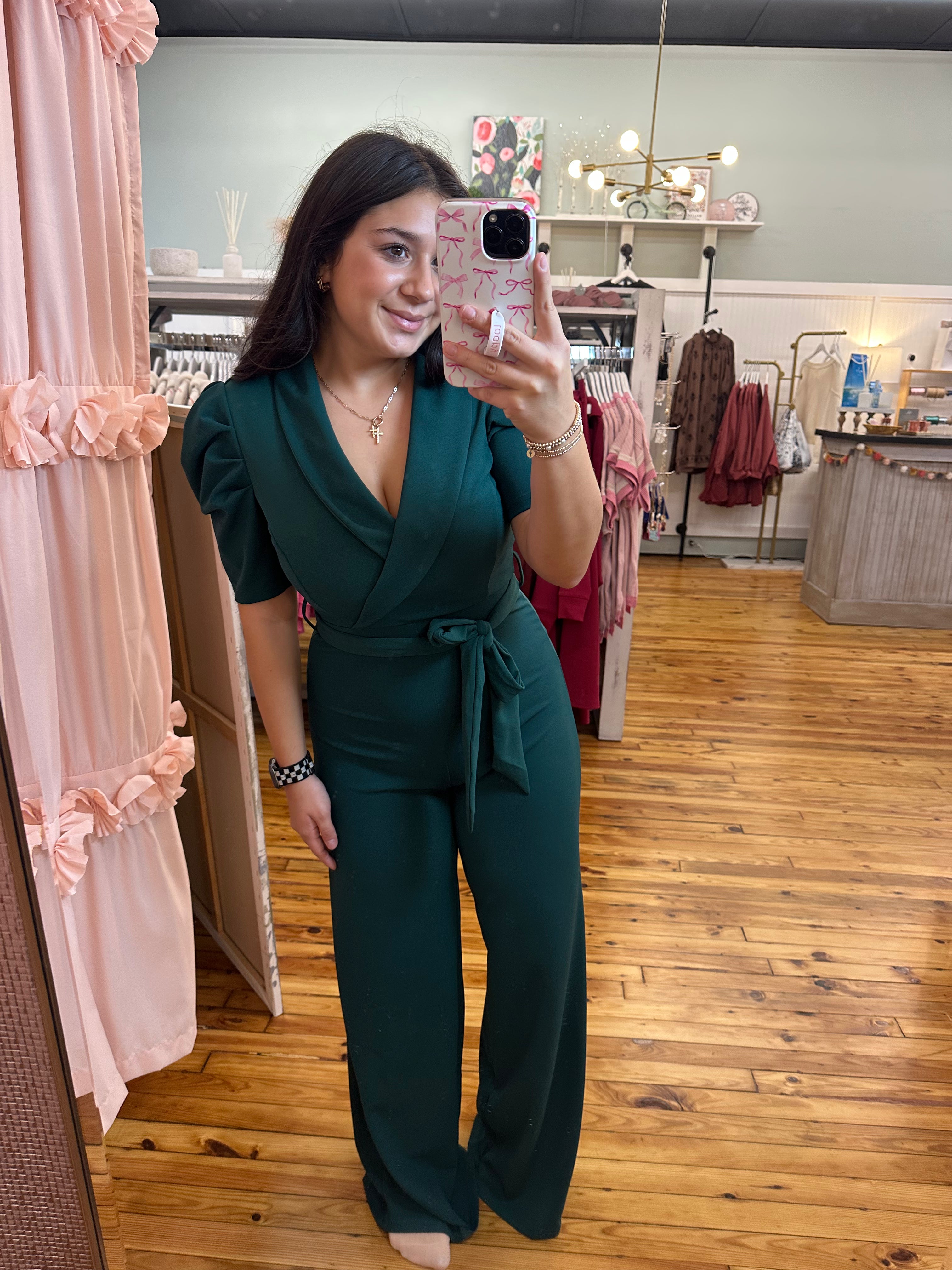 Under the Mistletoe Jumpsuit (S-L)