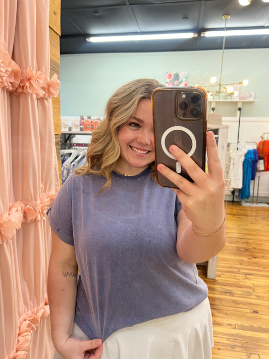 Basic Short Sleeve Relaxed Tee (S-L)