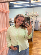 SALE! Relaxed Fit Vertical Striped Rayon Button Down Shirt (S-L)