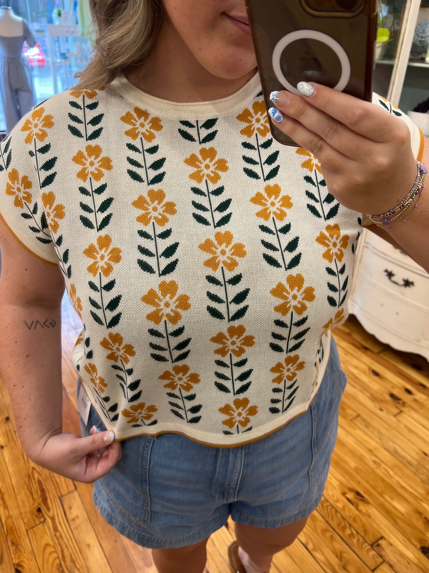 The Floral Knit Top (S-XL)