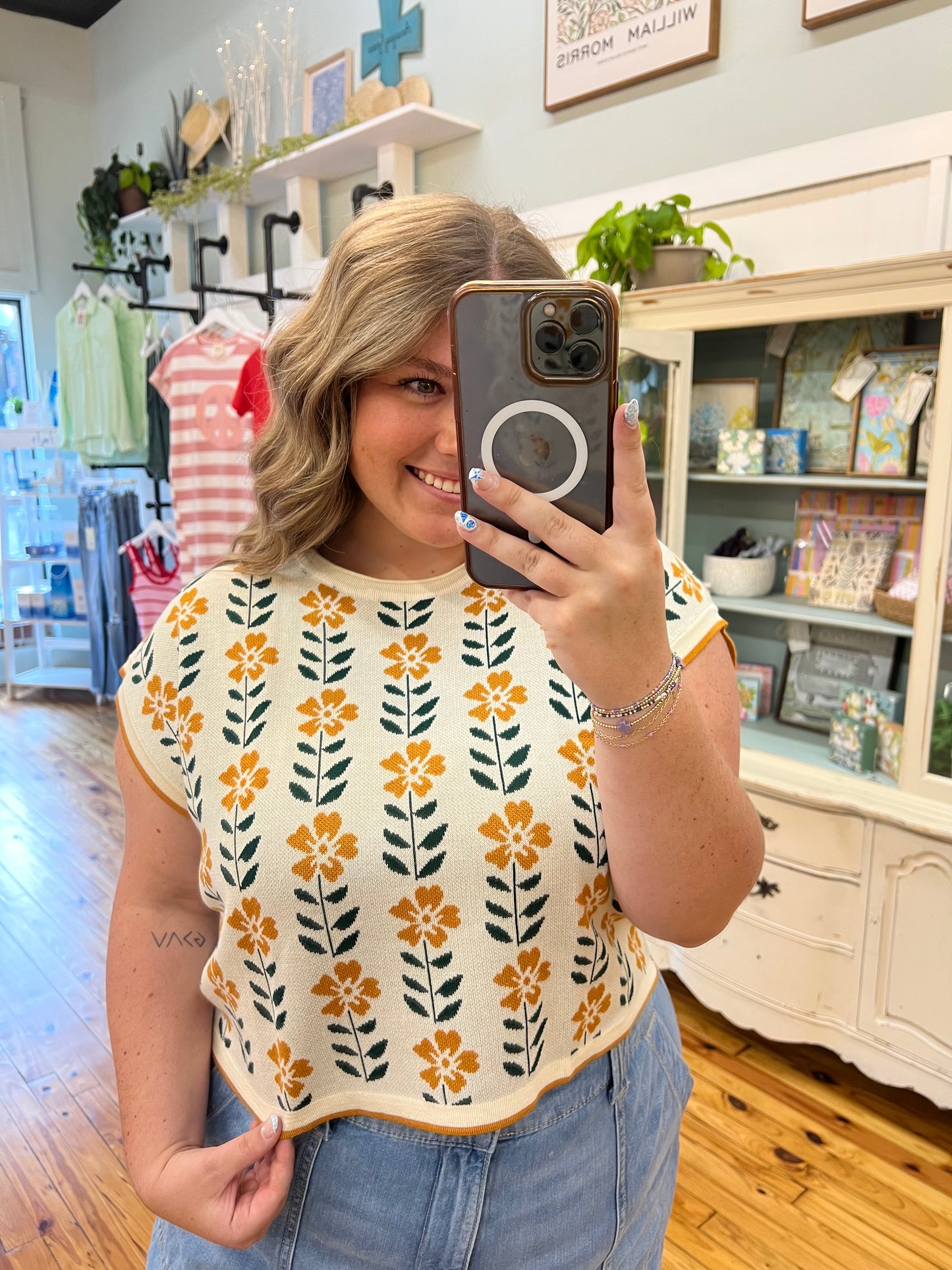 The Floral Knit Top (S-XL)