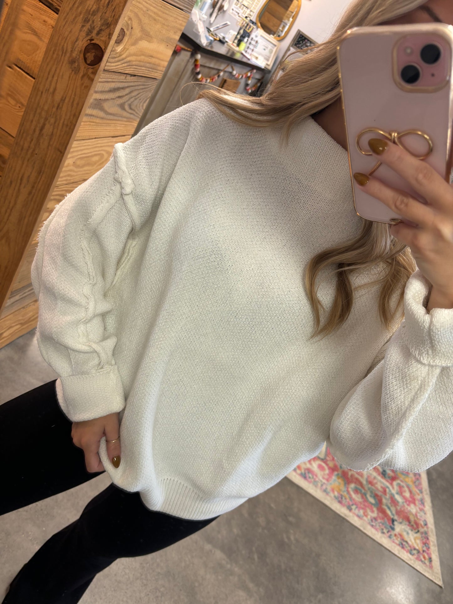 The Lilly Chenille Sweater (S/M, L/XL) (4 COLORS)