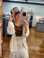 Highwaist Drawstring Tiered Skirt (S-L)