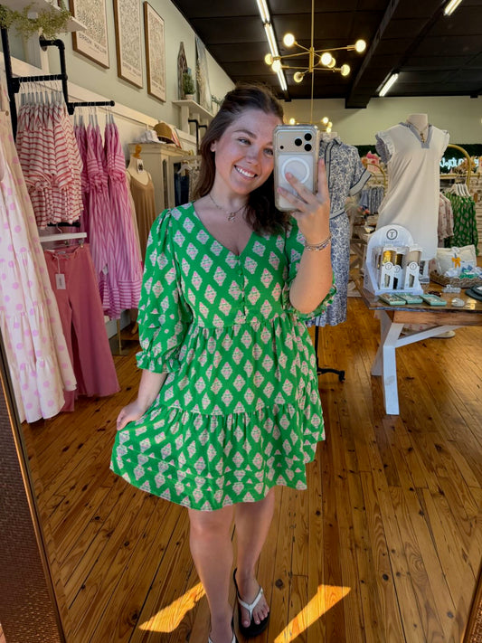 Raya Dress | Early Riser Green (S-L)