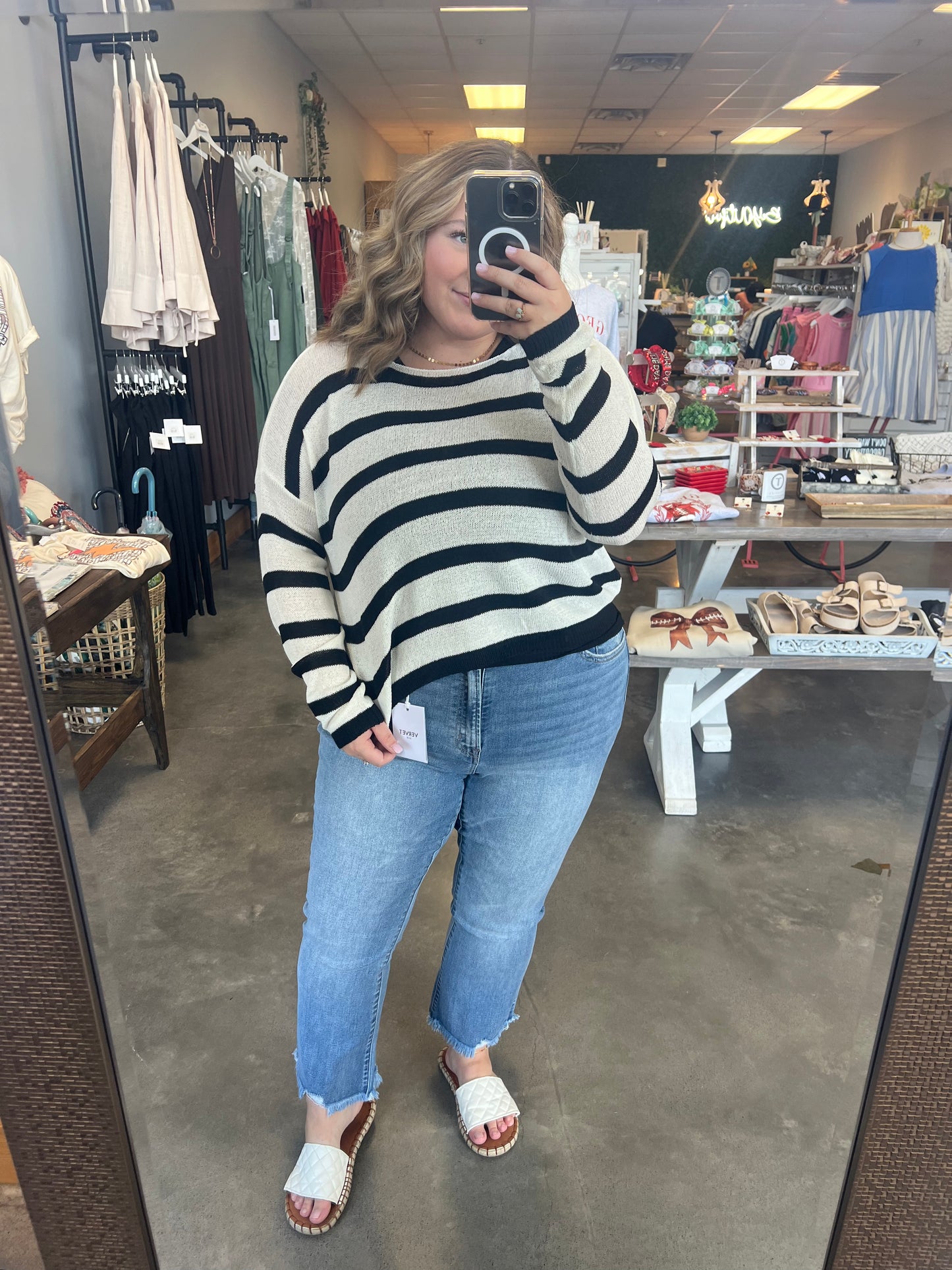 The Striped Knit Top (S-L)