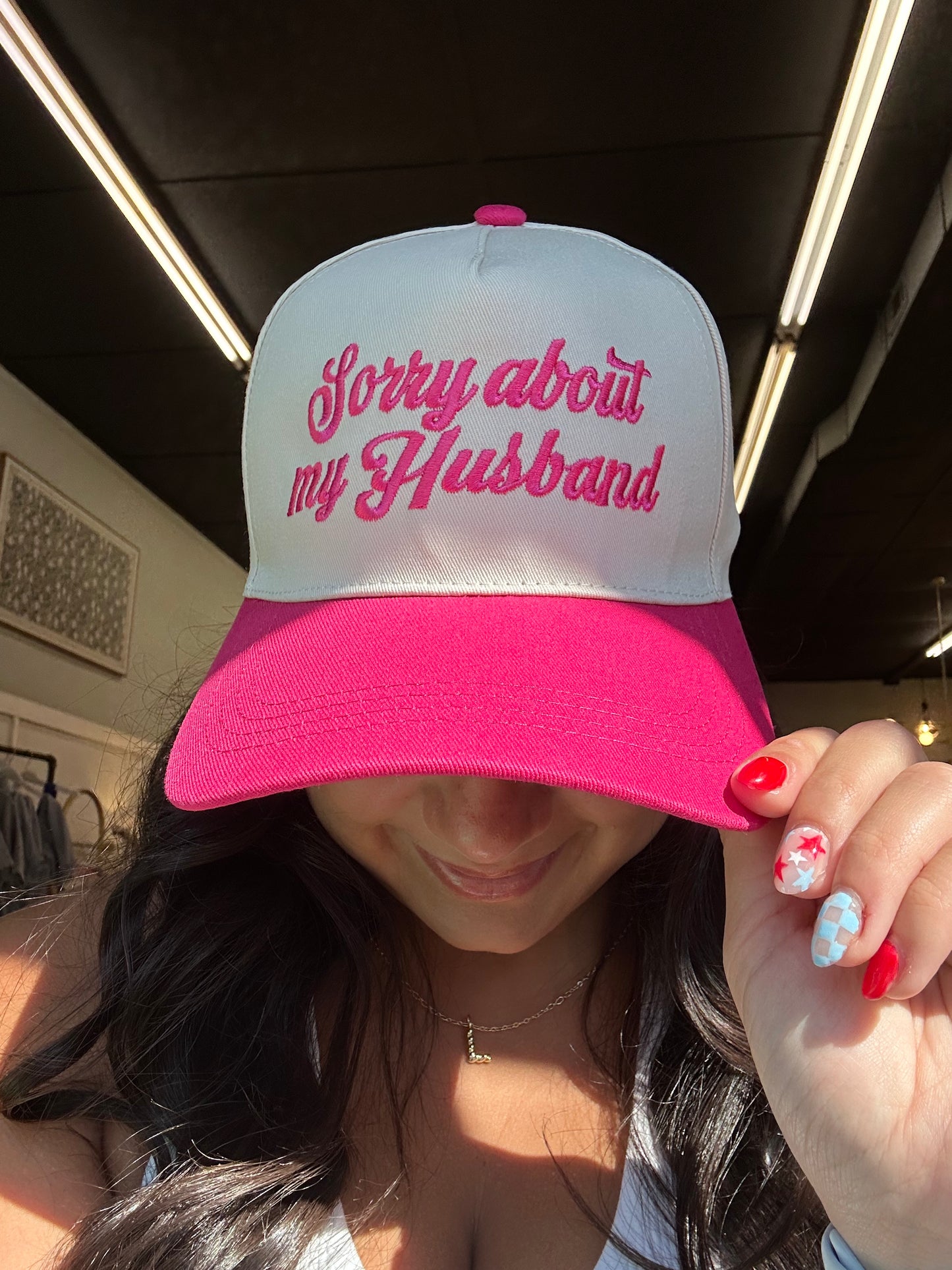 "Sorry About my Husband" Hat (2 Colors)