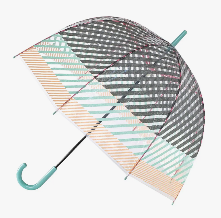 Joyful Rain Clear Umbrella (5 Design Options)