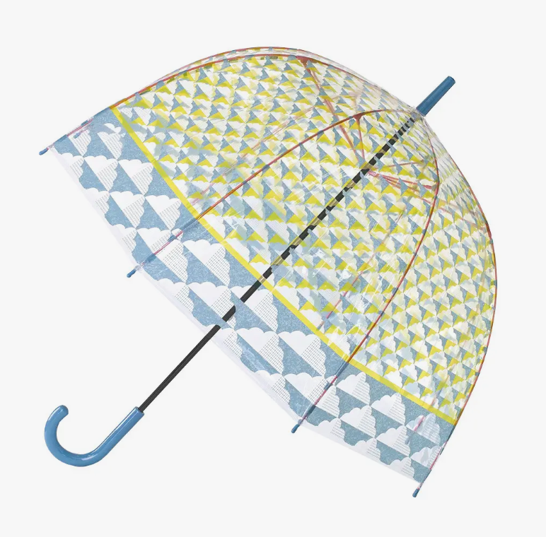 Joyful Rain Clear Umbrella (5 Design Options)