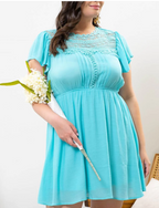 The Lexi Lace Dress (2 Colors) (1X-3X)
