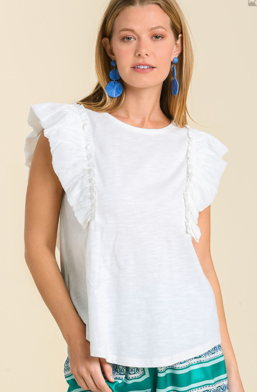 The Wendy Ruffle Top (S-L)
