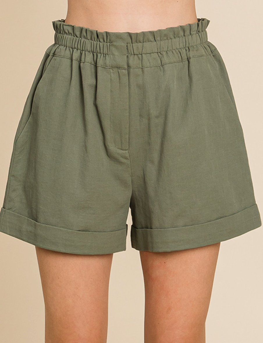 The Blair Olive Shorts (S-XL)